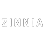 Decorative image of the word ZINNIA